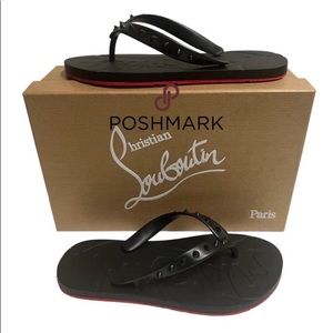 Christian Louboutin Flip Flop Sandal Red Bottom 36